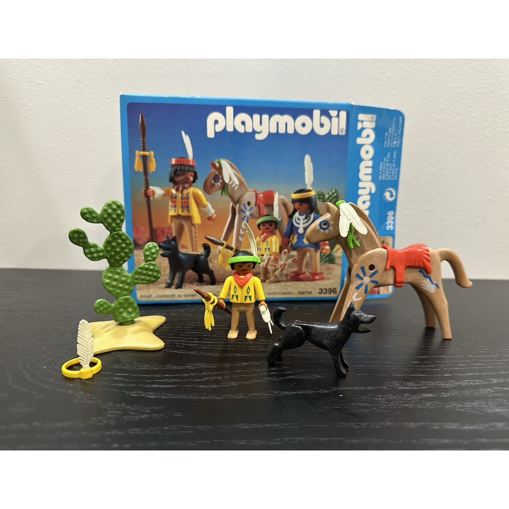 Playmobil 3396 Native American Indian Family INCOMPLETE SET Replacement Parts